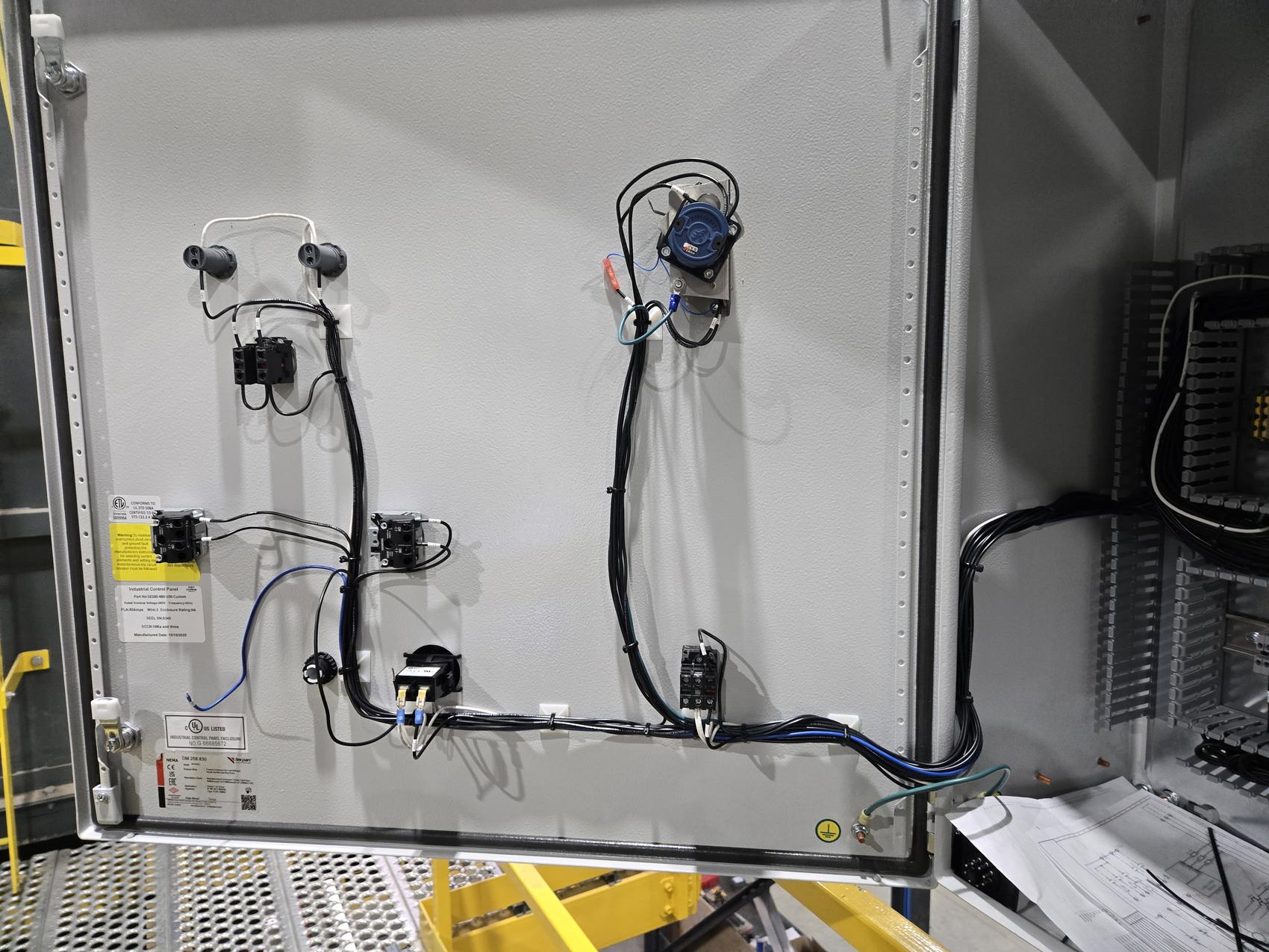 Industrial control panel built and wired by Hi-Energy Electrical Services