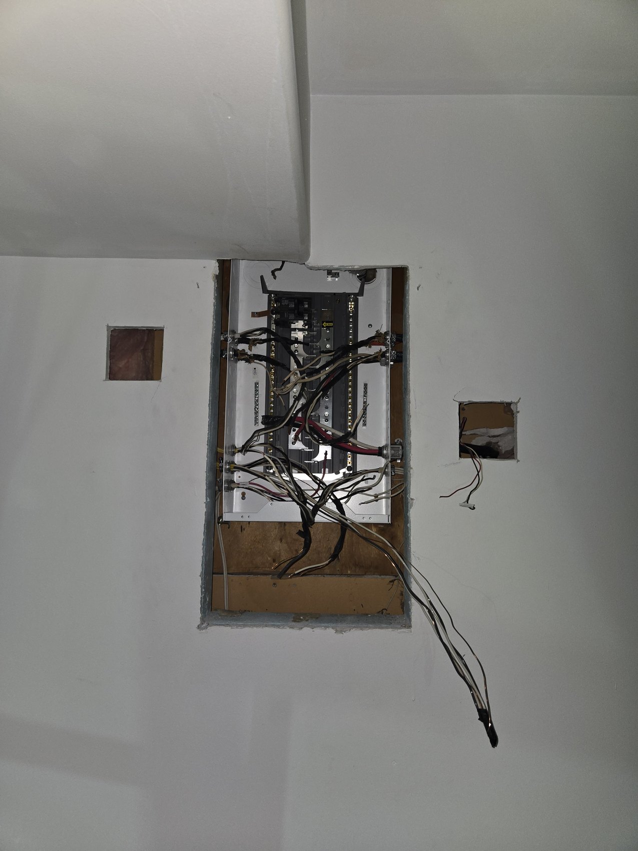 New residential panel being installed by Hi-Energy Electrical Services